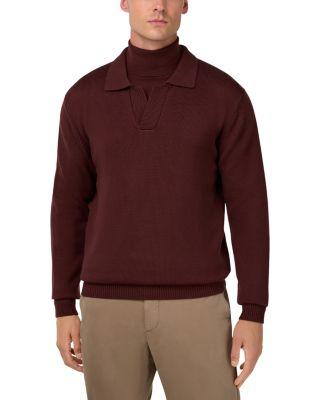 Knitted Merino Wool Polo Shirt by BOGGI MILANO