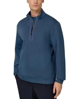 Lightweight Scuba Half Zip Sweatshirt by BOGGI MILANO