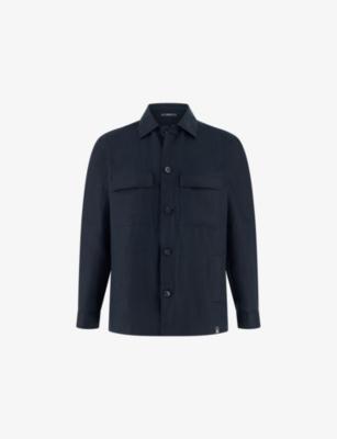 Link Regular-Fit Linen Shirt Jacket by BOGGI MILANO