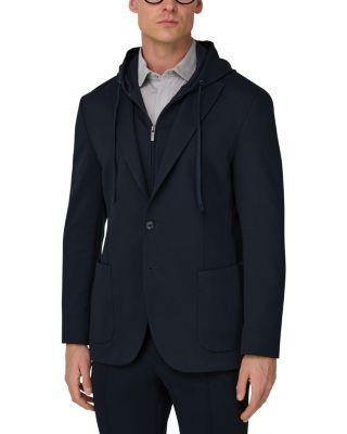 Madison Sweatshirt Jacket in a Stretch Cotton Blend by BOGGI MILANO