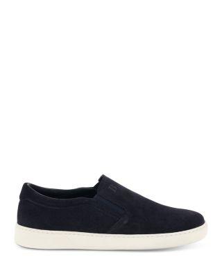 Men's Suede Leather Slip On Sneakers by BOGGI MILANO