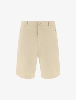 Mid-Rise Cotton and Linen-Blend Bermuda Shorts by BOGGI MILANO
