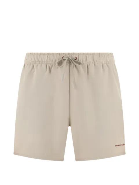 Plain drawstring swim shorts by BOGGI MILANO