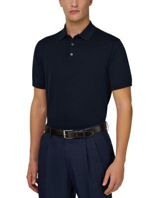 Regular Fit Cotton Silk Polo Shirt by BOGGI MILANO