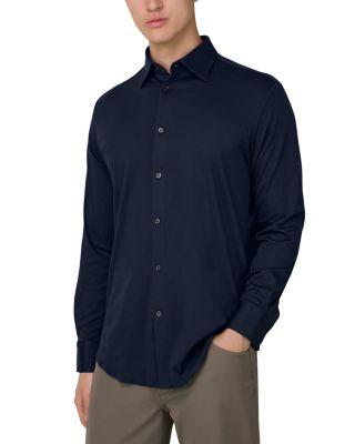 Regular Fit Cotton and Silk Polo Shirt by BOGGI MILANO