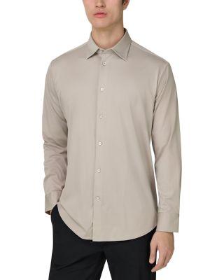 Regular Fit Cotton and Silk Polo Shirt by BOGGI MILANO