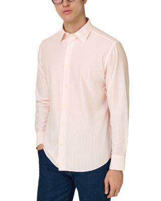 Regular Fit Japanese Jersey Stripe Shirt by BOGGI MILANO