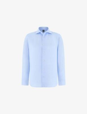 Regular-Fit Long-Sleeve Linen Shirt by BOGGI MILANO