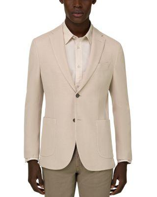 Regular Fit Micro Texture Crepe Blazer by BOGGI MILANO