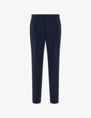 Regular-Fit Straight-Leg Wool and Mohair Trousers by BOGGI MILANO
