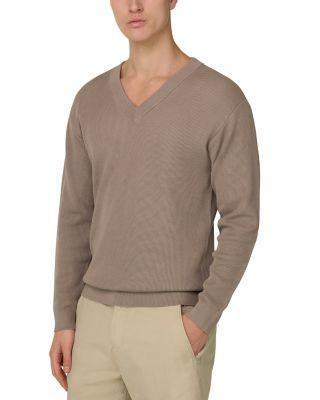 Regular Fit V-Neck Sweater by BOGGI MILANO