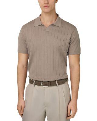 Relaxed Fit Cotton Silk Polo Shirt by BOGGI MILANO