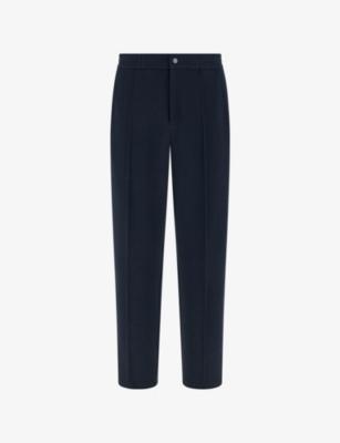 Scuba Piqué Tailored Cotton-Blend Trousers by BOGGI MILANO