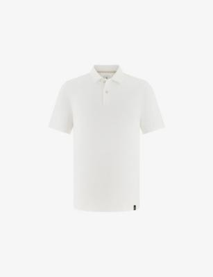Short-Sleeved Piqué Cotton-Blend Polo Shirt by BOGGI MILANO