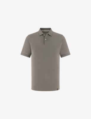 Short-Sleeved Piqué Cotton-Blend Polo Shirt by BOGGI MILANO