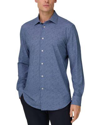 Slim Fit Stretch Nylon Shirt by BOGGI MILANO