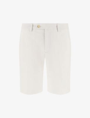 Straight-Leg Regular-Fit Stretch-Cotton Bermuda Shorts by BOGGI MILANO