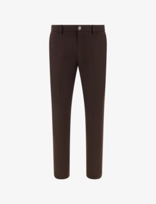 Straight-Leg Regular-Fit Stretch Cotton-Blend Trousers by BOGGI MILANO