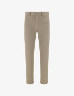 Straight Regular-Fit Stretch-Denim Jeans by BOGGI MILANO