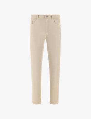 Straight Regular-Fit Stretch-Denim Jeans by BOGGI MILANO