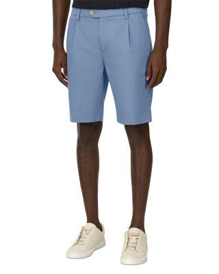 Stretch Cotton and Tencel Bermuda Shorts by BOGGI MILANO