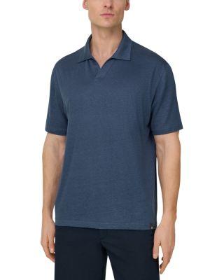Stretch Linen Jersey Polo Shirt by BOGGI MILANO