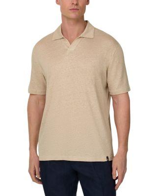 Stretch Linen Jersey Polo Shirt by BOGGI MILANO
