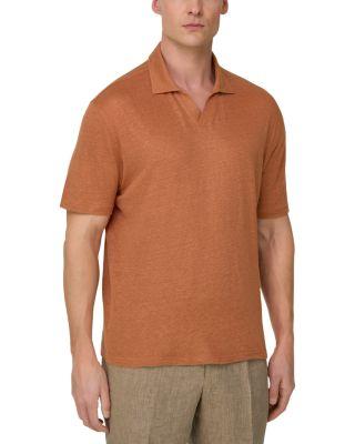 Stretch Linen Jersey Polo Shirt by BOGGI MILANO
