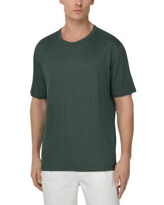 Stretch Linen Jersey T-Shirt by BOGGI MILANO