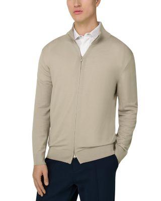 Superfine Full Zip Merino Wool Jumper by BOGGI MILANO