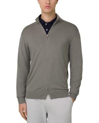 Superfine Full Zip Merino Wool Jumper by BOGGI MILANO