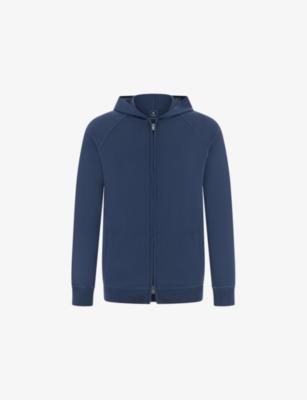 Superfine Full-Zip Wool Hoody by BOGGI MILANO