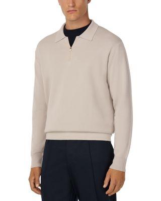 Superfine Merino Wool Knitted Polo Shirt by BOGGI MILANO