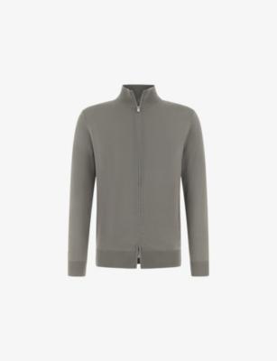 Superfine Wool Knit Full-Zip Jumper by BOGGI MILANO