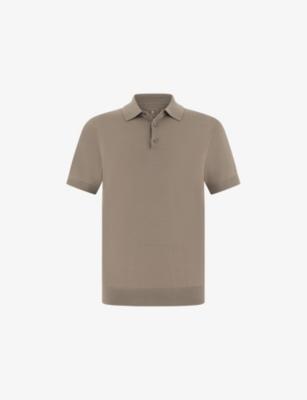 Superfine Wool Knitted Polo Shirt by BOGGI MILANO