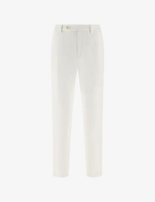 Tapered Linen Trousers by BOGGI MILANO