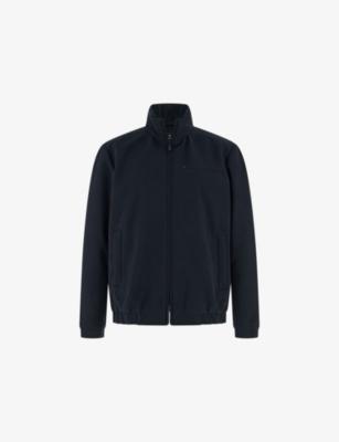 Technical Mock-Neck Woven Bomber Jacket by BOGGI MILANO