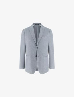 Textured Single-Breasted Linen and Cotton-Blend Blazer by BOGGI MILANO