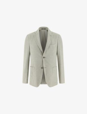 Textured Single-Breasted Linen and Cotton-Blend Blazer by BOGGI MILANO