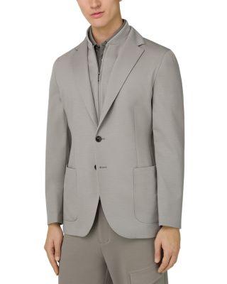 Wool Sweatshirt Jacket by BOGGI MILANO
