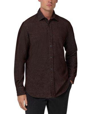 Yarn Dye Velvet Shirt by BOGGI MILANO