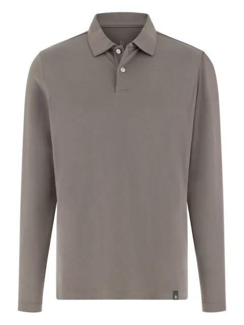 appliquéd piqué polo shirt by BOGGI MILANO