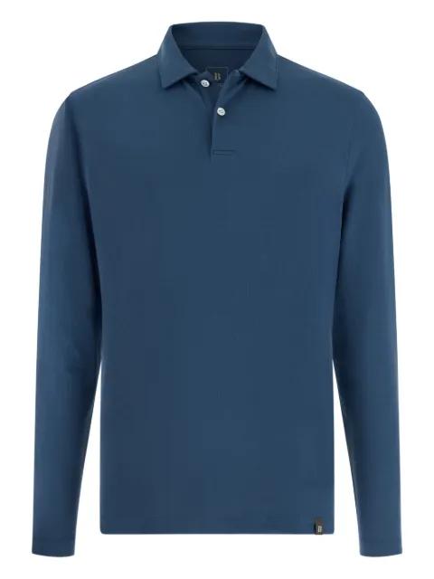 appliquéd pique polo shirt by BOGGI MILANO