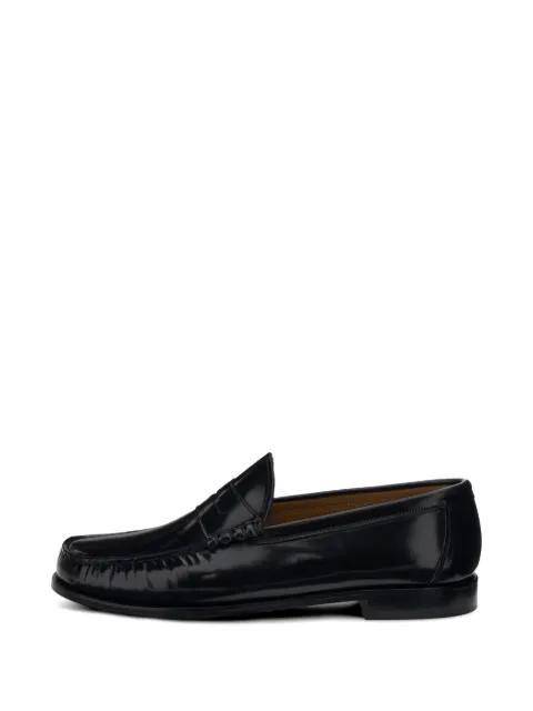 brushed-leather loafers by BOGGI MILANO