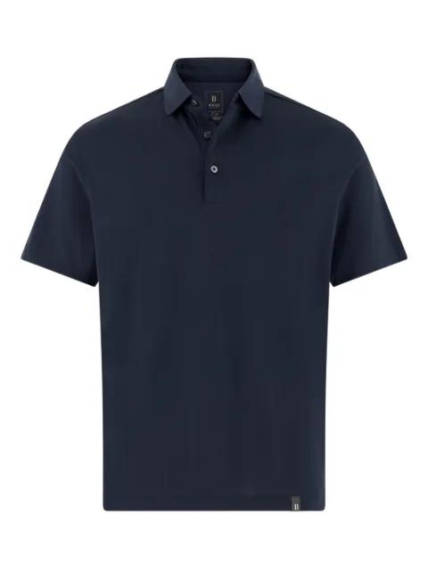 button appliqué polo shirt by BOGGI MILANO
