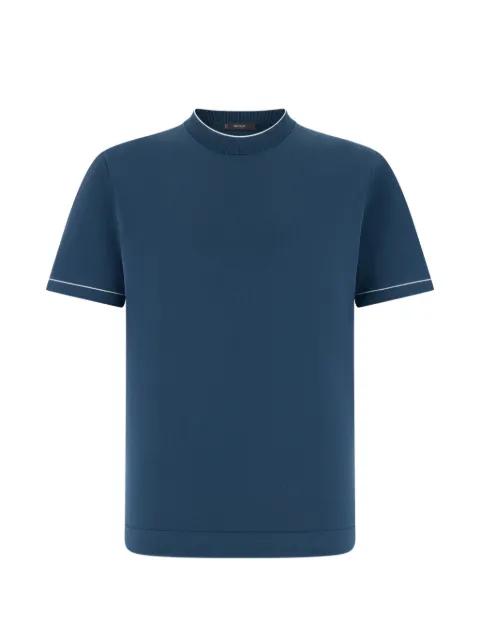 contrasting-detail T-shirt by BOGGI MILANO