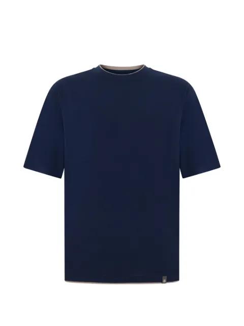 contrasting-trim T-shirt by BOGGI MILANO
