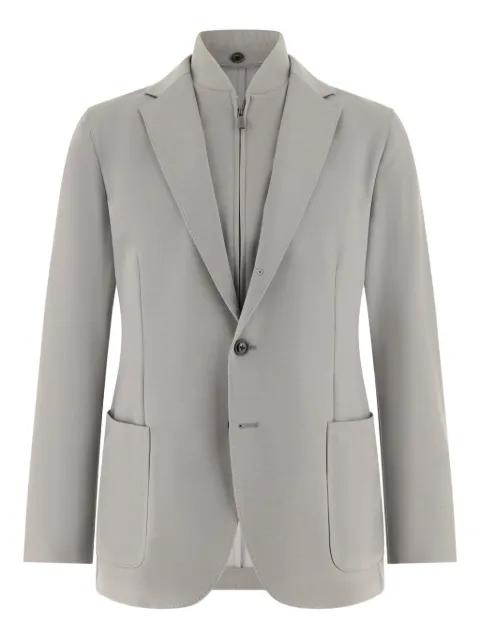 detachable gilet patch-pocket jacket by BOGGI MILANO