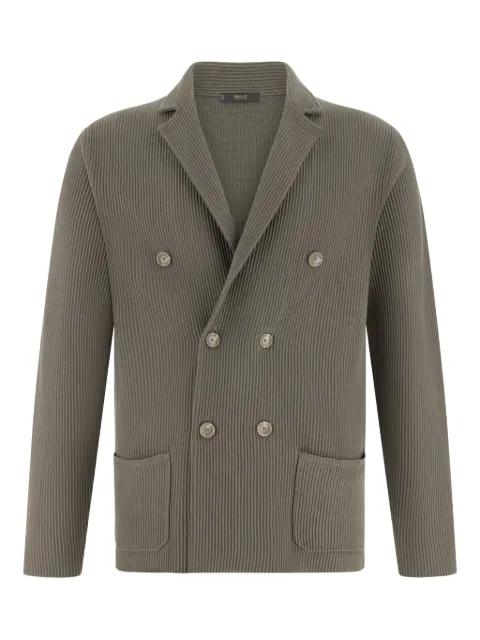 double-breasted knitted jacket by BOGGI MILANO