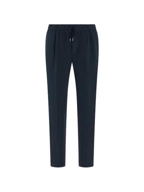drawstring linen trousers by BOGGI MILANO